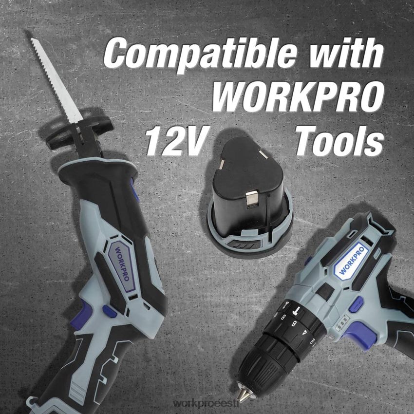 WORKPRO 12v 2,0ah liitiumioonaku abivalmis 68XH6P224 tööriist