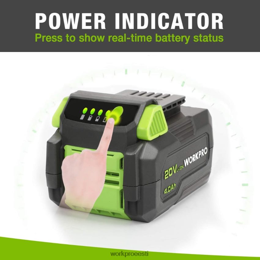 WORKPRO 20v 4.0ah liitiumioonaku morden 68XH6P217 tööriist