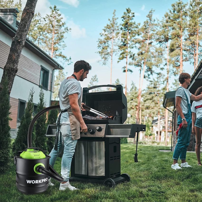 WORKPRO 5,2 galloni tuha tolmuimeja, 5,5 hobujõu tippvõimsusega tuha tolmuimeja hepa filtriga abivalmis 68XH6P212 tööriist