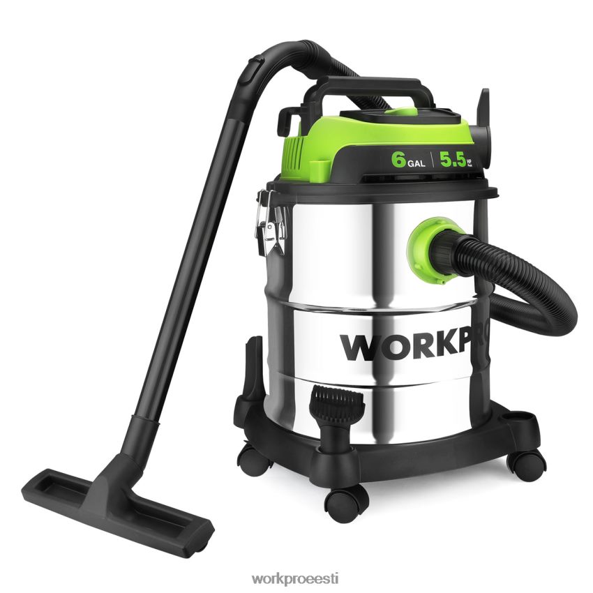 WORKPRO 6 gallonine märg/kuiv tolmuimeja hepa filtri, vooliku ja tarvikutega kodu/töökoha tolmu kogumiseks morden 68XH6P213 tööriist