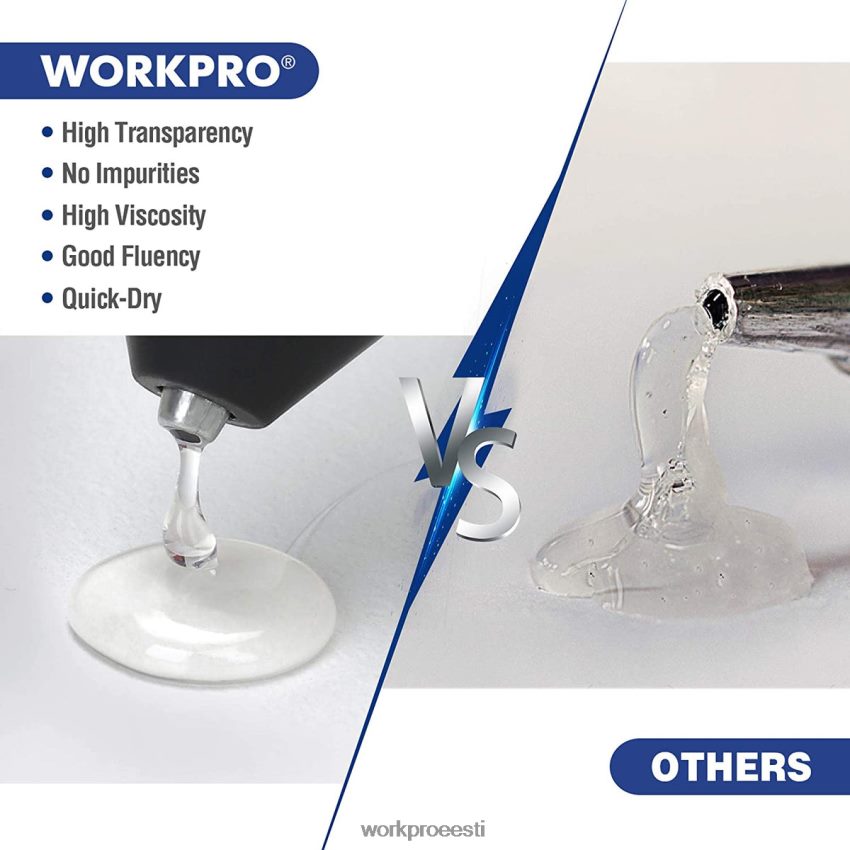 WORKPRO 100 pakki täissuuruses kuumliimipulgad, mis ühilduvad enamiku liimipüstolitega uus 68XH6P196 tööriist