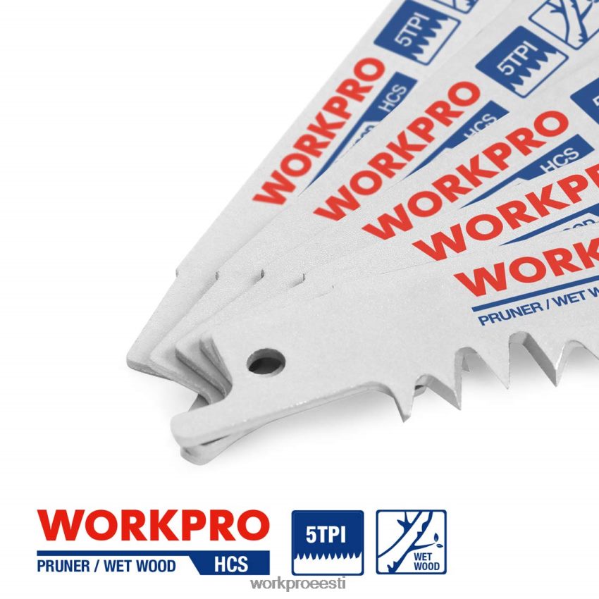 WORKPRO 5 tk 9-tollise puidu pügamise edasi-tagasi saelehe komplekt abivalmis 68XH6P208 tööriist