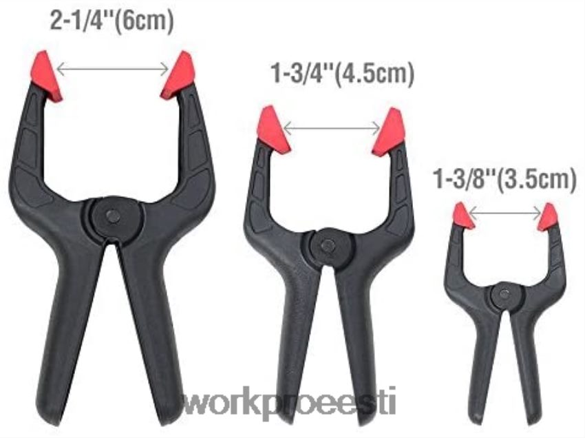 WORKPRO 16 tk nailonist vedruklambrite komplekt puidutöötlemiseks, fotostuudiotesse ja isetegemistöödeks morden 68XH6P125 tööriist