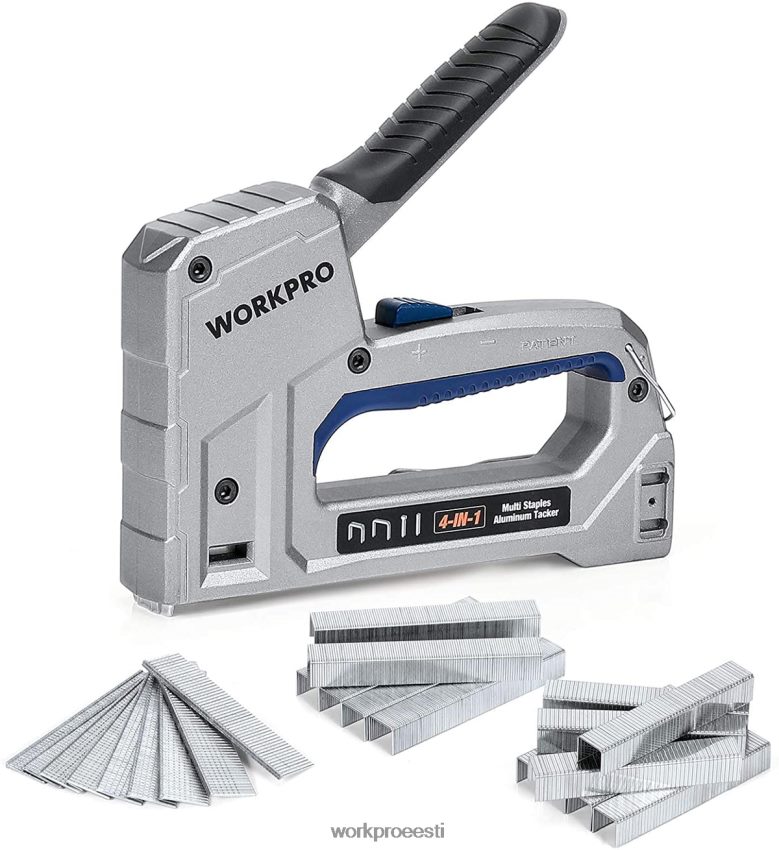 WORKPRO 2000 klambriga naelutaja, 4-ühes alumiiniumnaelur abivalmis 68XH6P58 tööriist