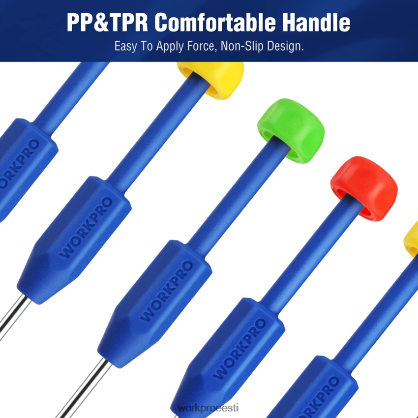WORKPRO 10 tk täppiskruvikeerajate komplekt ümbrisega, phillips, piludega, torx star, magnetkruvikeeraja remonditööriistade komplekt, libisemiskindel käepide uus 68XH6P103 tööriist