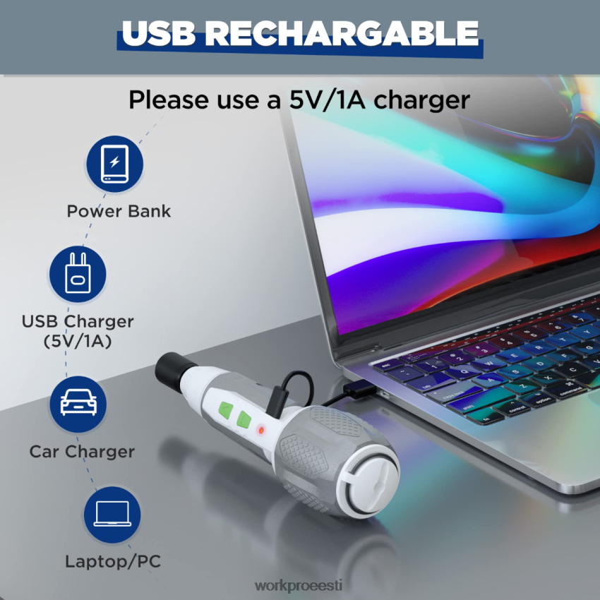 WORKPRO juhtmeta 4v usb laetav liitium-ioonaku kruvikeeraja komplekt roosa/valge 68XH6P236 tööriist