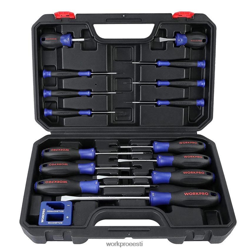 WORKPRO magnetkruvikeerajate komplekt, 16 tk torx piluga Phillipsi täppiskruvikeerajad koos magnetisaatoriga uus 68XH6P98 tööriist