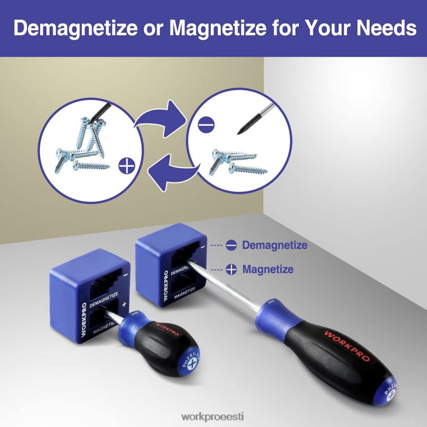 WORKPRO magnetkruvikeerajate komplekt, 16 tk torx piluga Phillipsi täppiskruvikeerajad koos magnetisaatoriga uus 68XH6P98 tööriist