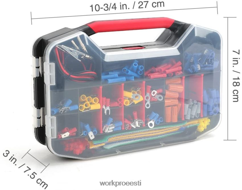 WORKPRO 582 tk pressklemmid juhtmeühendused termokahaneva toru elektriparanduskomplekt koos traadilõikuri eemaldajaga kasulik 68XH6P152 tööriist