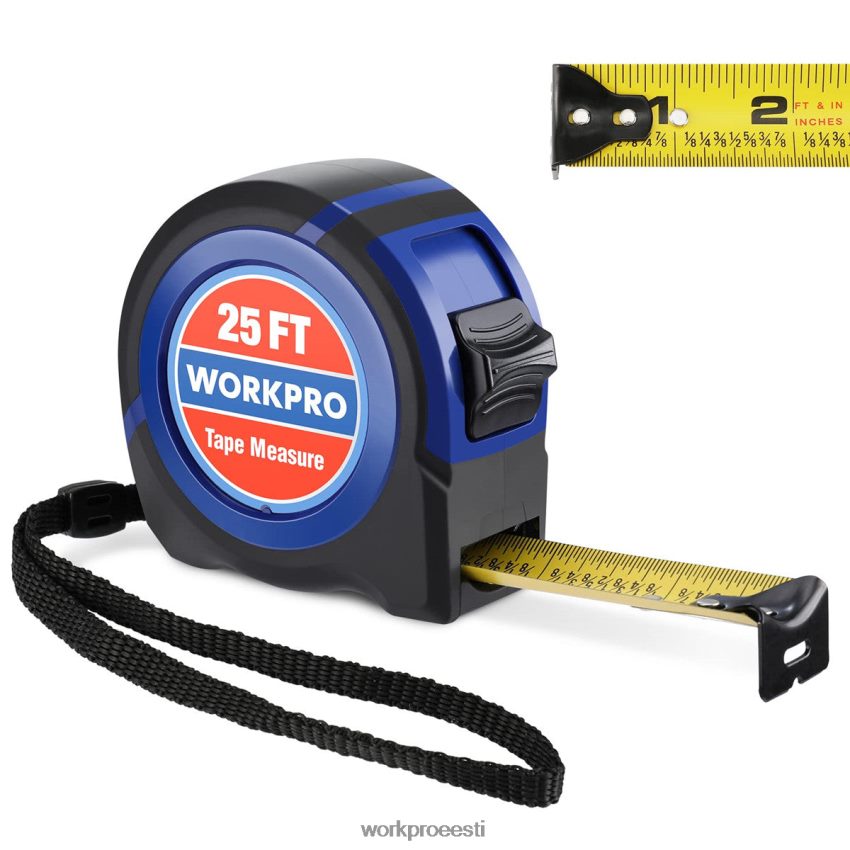WORKPRO mõõdulint 25 jalga abivalmis 68XH6P112 tööriist