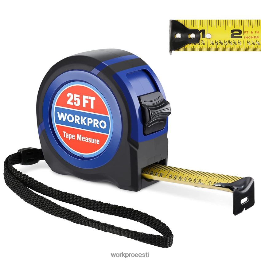 WORKPRO mõõdulint 25 jalga abivalmis 68XH6P112 tööriist