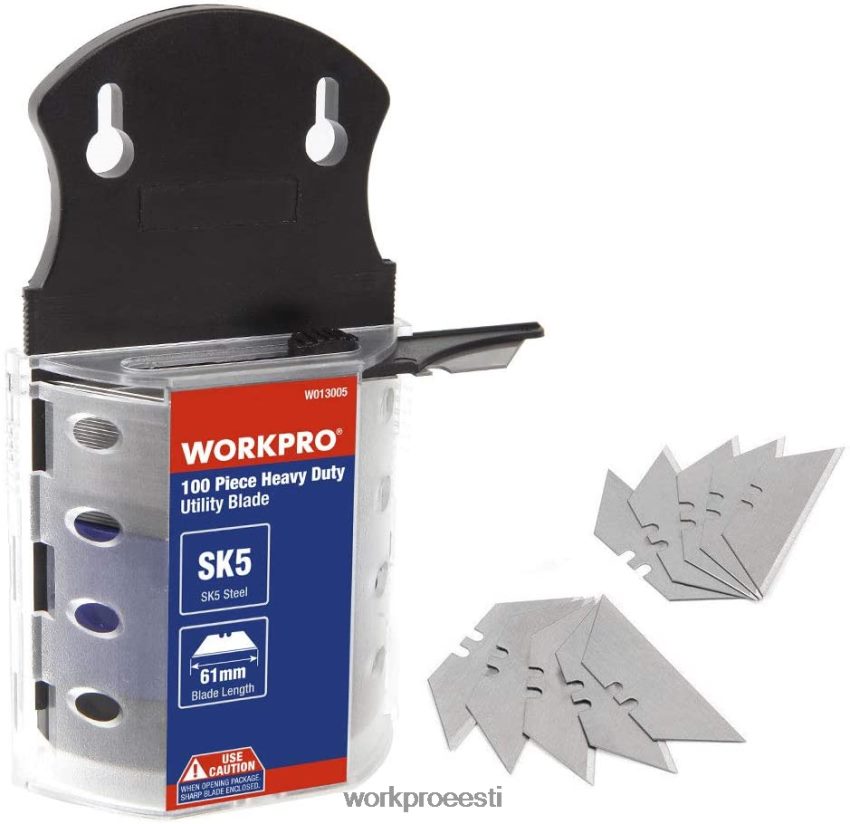 WORKPRO 100 tk tarbenoa terad sk5 terasest koos dosaatoriga kasulik 68XH6P40 tööriist
