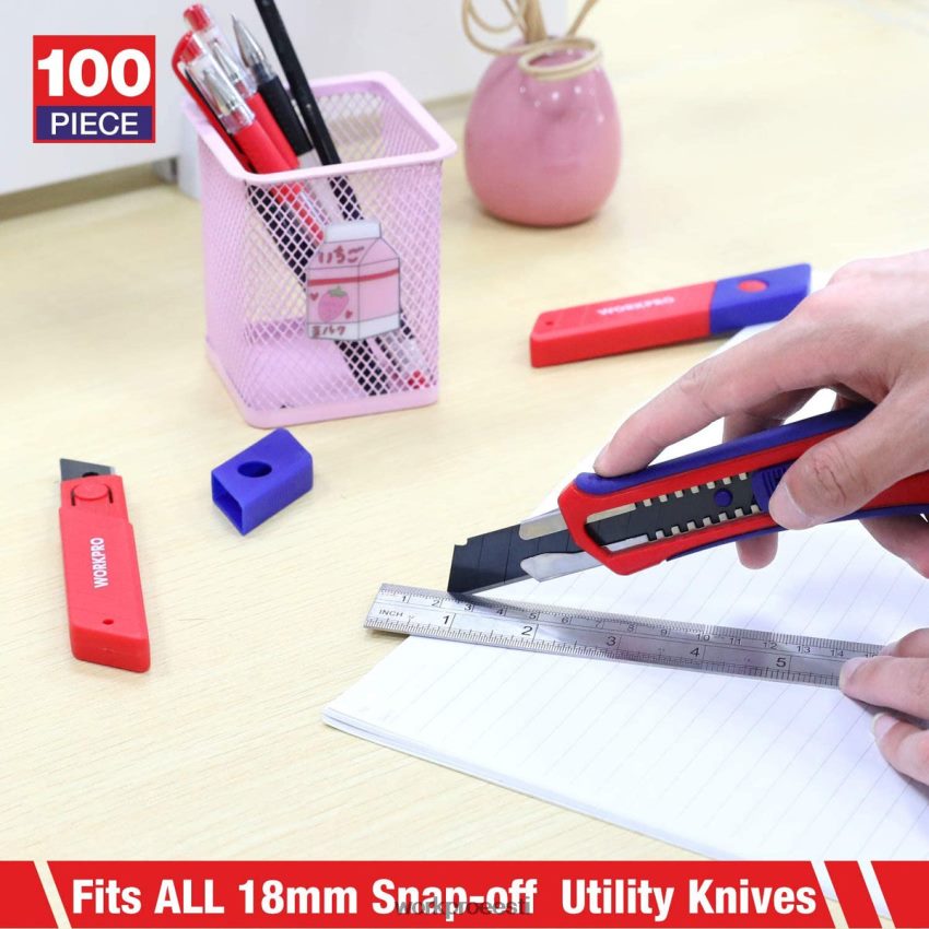 WORKPRO 18 mm eemaldatavad terad Sk5 terasest asendustera sobib 100 tk kasulik 68XH6P53 tööriist