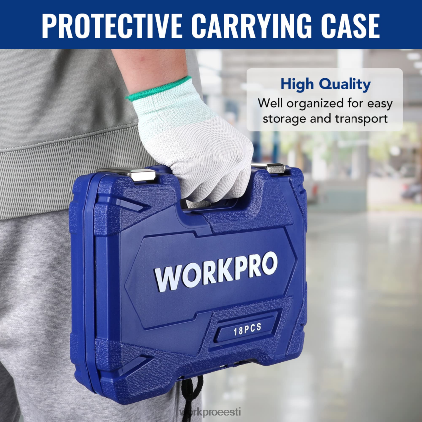 WORKPRO 18 tk ajamitööriistade tarvikute komplekt morden 68XH6P137 tööriist