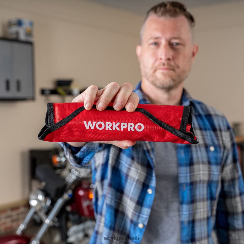 WORKPRO 8 tk painduva peaga põrkvõtme komplekt koos organiseerimiskotiga kasulik 68XH6P86 tööriist