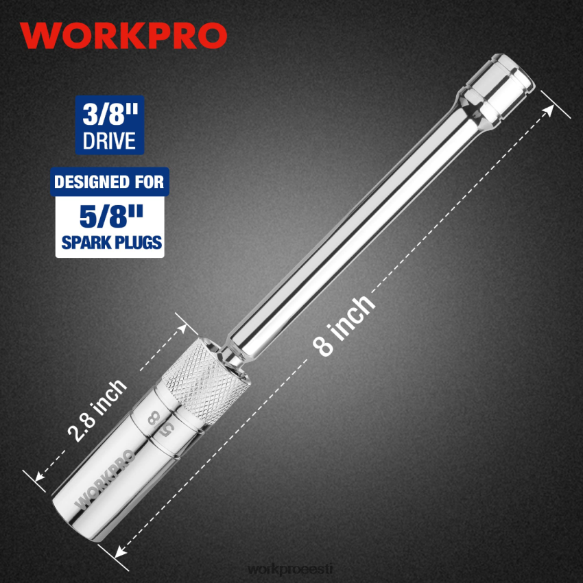WORKPRO magnetiline pöörlev süüteküünal õhukese seinakontaktiga morden 68XH6P146 tööriist