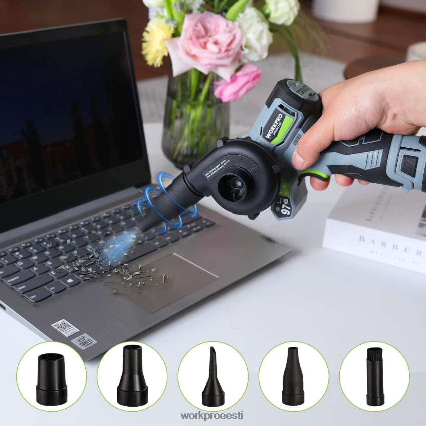 WORKPRO juhtmeta detailide lintlihvmasin, minikettsaag, elektriline puhur, kolm-ühes elektritööriistade kombineeritud komplekt morden 68XH6P296 tööriist