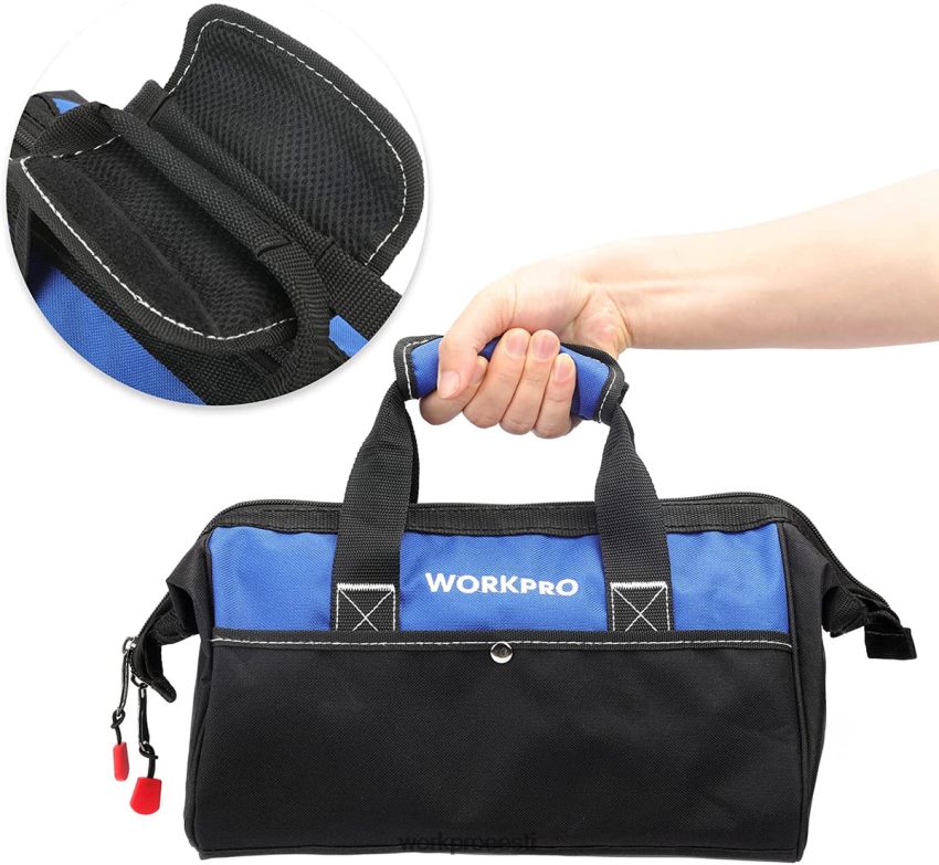 WORKPRO 13-tolline laia suuga tööriistakott kasulik 68XH6P28 ladustamine