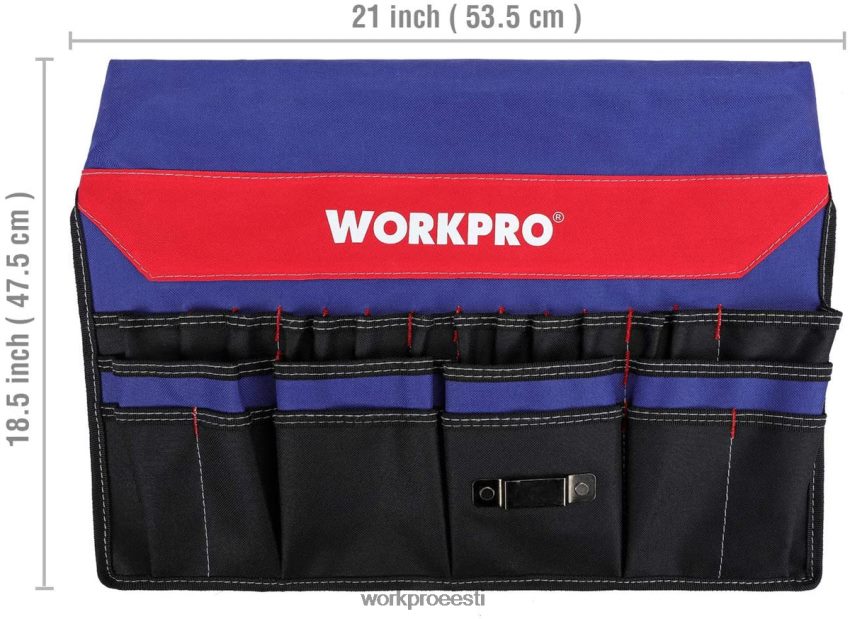 WORKPRO 51 taskuga ämbritööriistade korraldaja (tööriistad välja arvatud) abivalmis 68XH6P20 ladustamine