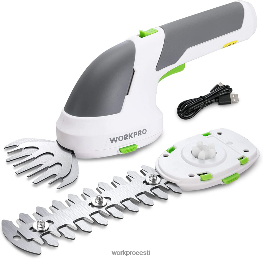 WORKPRO 2-ühes käeshoitavad 7,2 V elektrilised juhtmeta võsalõikurid hekikäärid/rohulõikur roosa/roheline/valge 68XH6P269 tööriist
