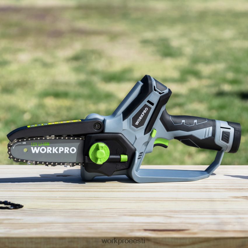 WORKPRO mini kettsaag, aku elektriline kompaktkettsaag 2 akuga, asendusjuhiku ja -ketiga uus 68XH6P291 tööriist