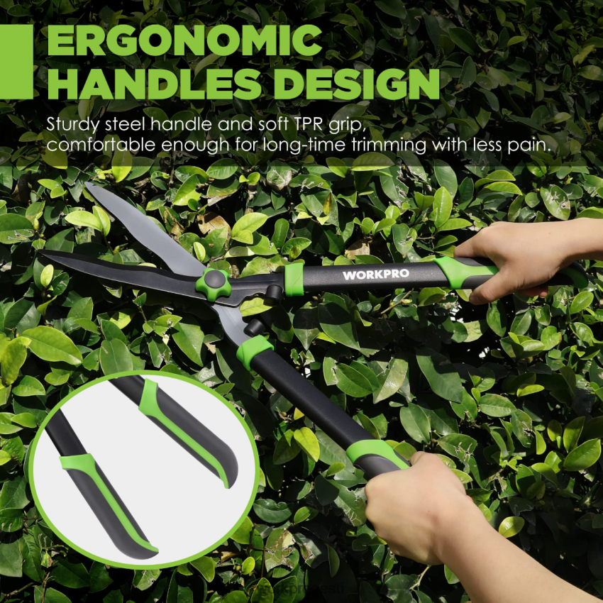 WORKPRO käsitsi hekikäärid lainelise tera ja ergonoomilise mugava käepidemega uus 68XH6P287 tööriist